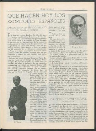 Que hacen hoy los escritores españoles