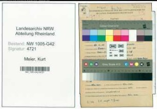 Entnazifizierung Kurt Meier , geb. 23.04.1909 (Elektriker)