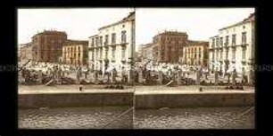 Ausblick von der SMY Hohenzollern in eine Straße von Messina