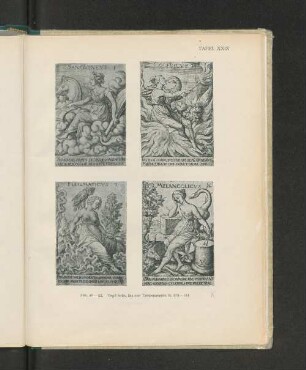 Tafel XXIX Abb. 49-52. Virgil Solis, Die vier Temperamente. B. 178-181