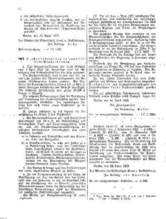 Notstandsbeihilfen an unmittelbare Staatsbeamte : [Amtlicher Teil]
