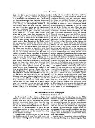 Zur Geschichte der Pädagogik