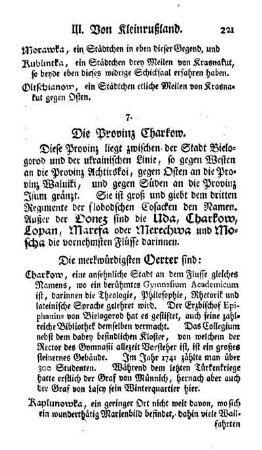 7. Die Provinz Charkow