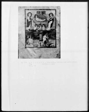 Perikopenbuch — Geburt Christi und Verkündigung an die Hirten, Folio 1verso