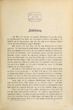 Das Leben des Meeres von Conrad Keller : Mit botanischen Beiträgen von Carl Cramer und Hans Schinz
