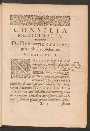 Consilia Medicinalia.