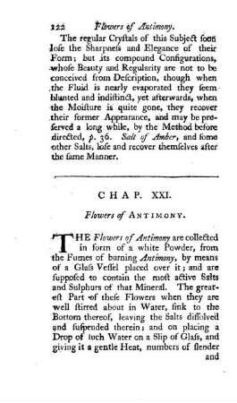 Chap. XXI. Flower of Antimony