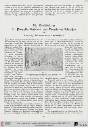 2: Die Vertäfelung im Porzellankabinett des Dresdener Schlosses