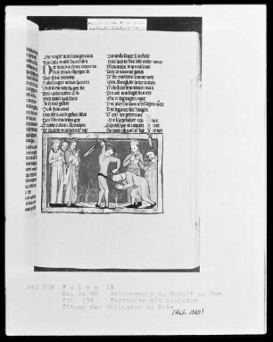 Rudolf von Ems, Weltchronik — Tötung der Philister zu Nobe, Folio 236recto