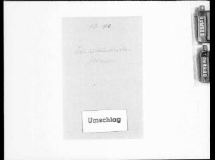 Zoll- und Steuerbehörden: Miszellen (1907-1917)