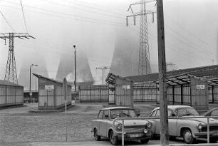 Deutsch-polnische Grenze. VEAG Kohlekraftwerk in Hangenwerder bei Zittau
