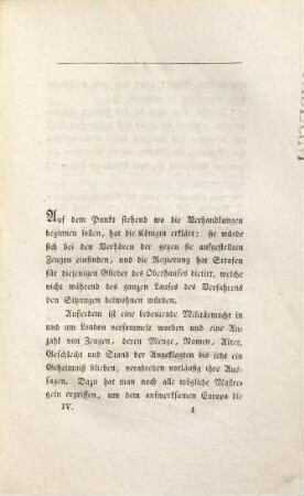 Historische Denkwürdigkeiten und Aktenstücke aus dem Leben und über den Prozeß der Königin Caroline von England, 4. Geschichte des Prozesses der Königin ; Abth. 3