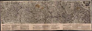 Rheni Tricornis Et Widi Nova Et Germana Descriptio : Additis Fluminibus, Electorum Provinciis, Ducatibus, Comitatibus, oppidis, praecipue & castris ad vivum repraesentatis