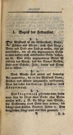 Die ökonomische Meßkunst : ein einfacher Unterricht im Feldmessen