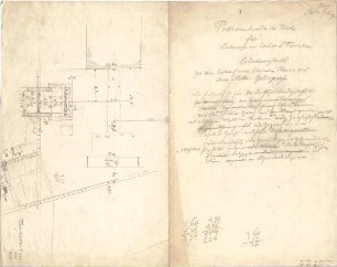 Thiersch, August ; Ägina (Griechenland); Ausgrabungen - Türschwellen (Grundriss)