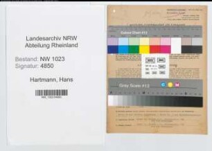 Entnazifizierung Hans Hartmann , geb. 12.07.1905 (Kaufm.Angest.)