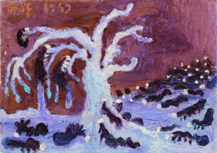 Die Maden fressen den schönen Baum