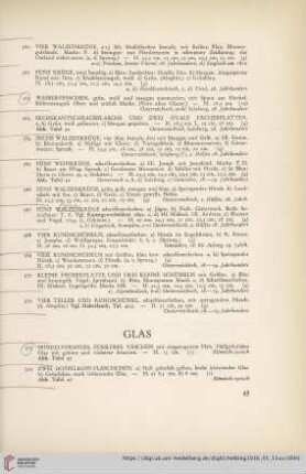 Glas (Nr. 572-593)