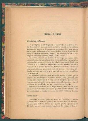 Crónica musical