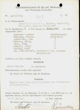 Linder, Josef