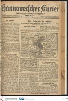 Hannoverscher Kurier : Hannoversches Tageblatt ; Morgenzeitung für Niedersachsen