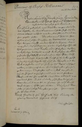 Aufforderung zur Umsetzung des Consilium Abeundi für den Studierenden Lapehn.