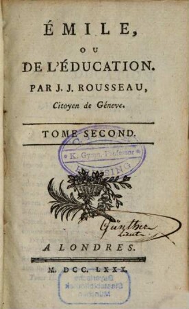Emile Ou De L'Education, 2