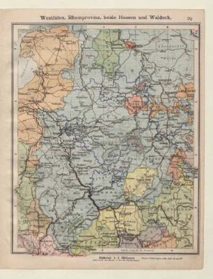 Westfalen, Rheinprovinz, beide Hessen und Waldeck