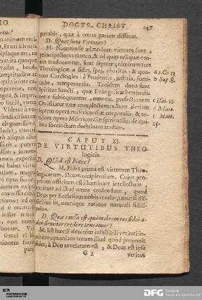 Caput XI. De Virtutibus Theologicis.