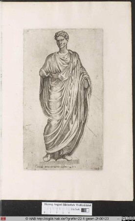 Statue eines Mannes.
