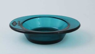 Ascher-Schale aus türkisem Glas