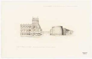 Reichstag, Berlin Erweiterung: Perspektivische Ansicht