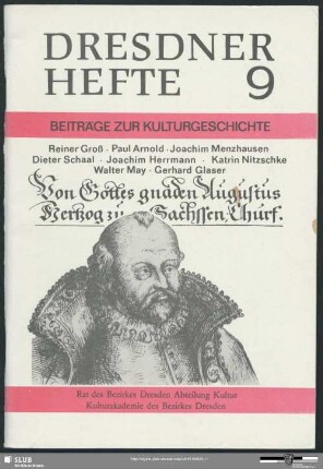 Von Gottes Gnaden Augustus Hertzog zu Sachssen, Churf.