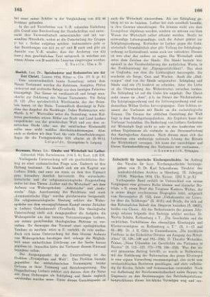 166-167 [Rezension] Zeitschrift für bayrische Kirchengeschichte ; 9.1934