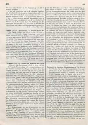166-167 [Rezension] Zeitschrift für bayrische Kirchengeschichte ; 9.1934