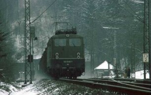 Laufach Rampe Schwarzkopftunnel Westportal Lok 140 646 Güterzug
