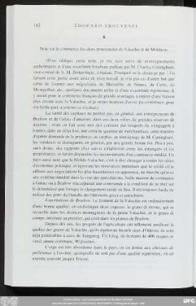 6 Note sur le commerce des deux principautés de Valachie et de Moldavie.