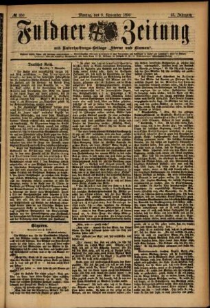 Ausgabe vom Samstag, den 07. November 1896.