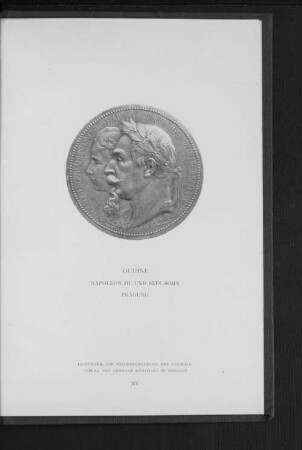 Napoleon III. und sein Sohn Prägung