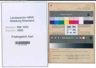 Entnazifizierung Karl Frielingsdorf , geb. 10.09.1886 (Schleifer)