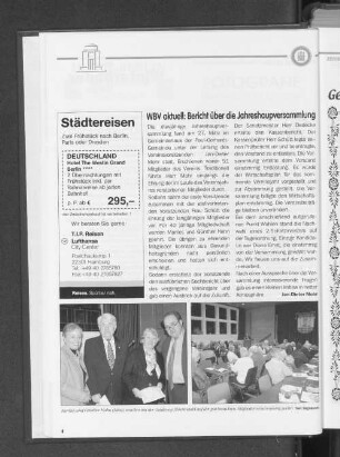 WBV aktuell: Bericht über die Jahreshauptversammlung