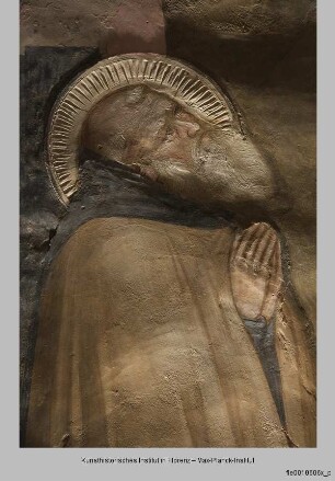Freskenzyklus mit Szenen aus der Vita des heiligen Antonius : Der heilige Antonius unterweist Mönche und dem heiligen Antonius erscheint ein Engel : Dem heiligen Antonius erscheint ein Engel