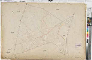 Ochtrup (Ochtrup), Flurbereinigung Bauerschaft Weiner, Bl. 7 Zuteilungskarte Ochtrup Flur 48