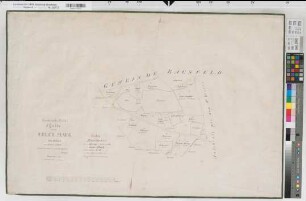 Erle (Raesfeld), Teilung der Erler Mark, Bl.1 Brouillonkarte Flur 2,1 Wald