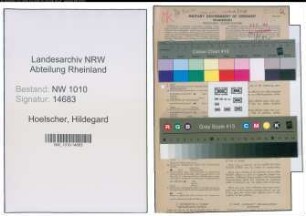 Entnazifizierung Hildegard Hoelscher , geb. 17.02.1915 (Krim.Angestellte)
