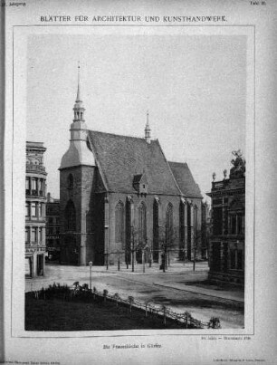 Tafel 30: Die Frauenkirche in Görlitz