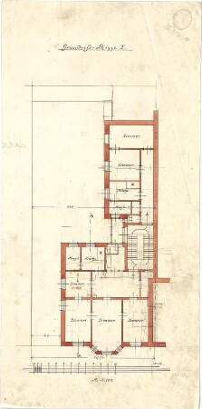 Pfann, Paul; München, Müllerstr. 9; Haus Rothmüller - Grundriss