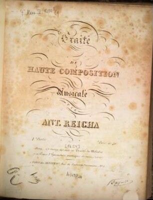 Traité de haute composition musicale, 1