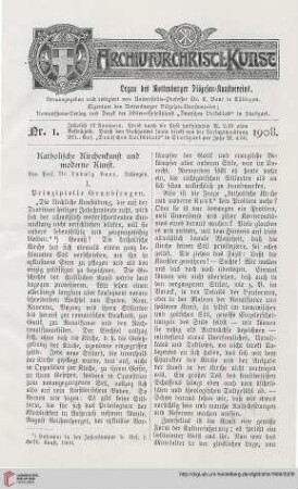 26: Katholische Kirchenkunst und moderne Kunst, [1]