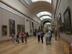 Museum Louvre, Besucher, Bereich italienische Malerei